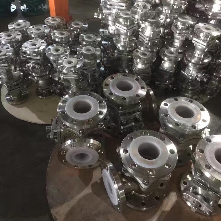 工奥x44f46不锈钢衬氟三通旋塞阀 铸钢法兰防腐旋塞阀门 - 爱企查